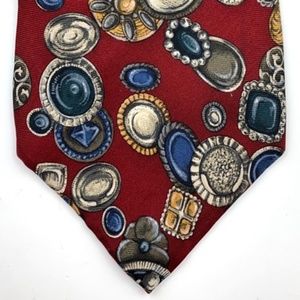 Hugo Boss red/multicolor  men's tie